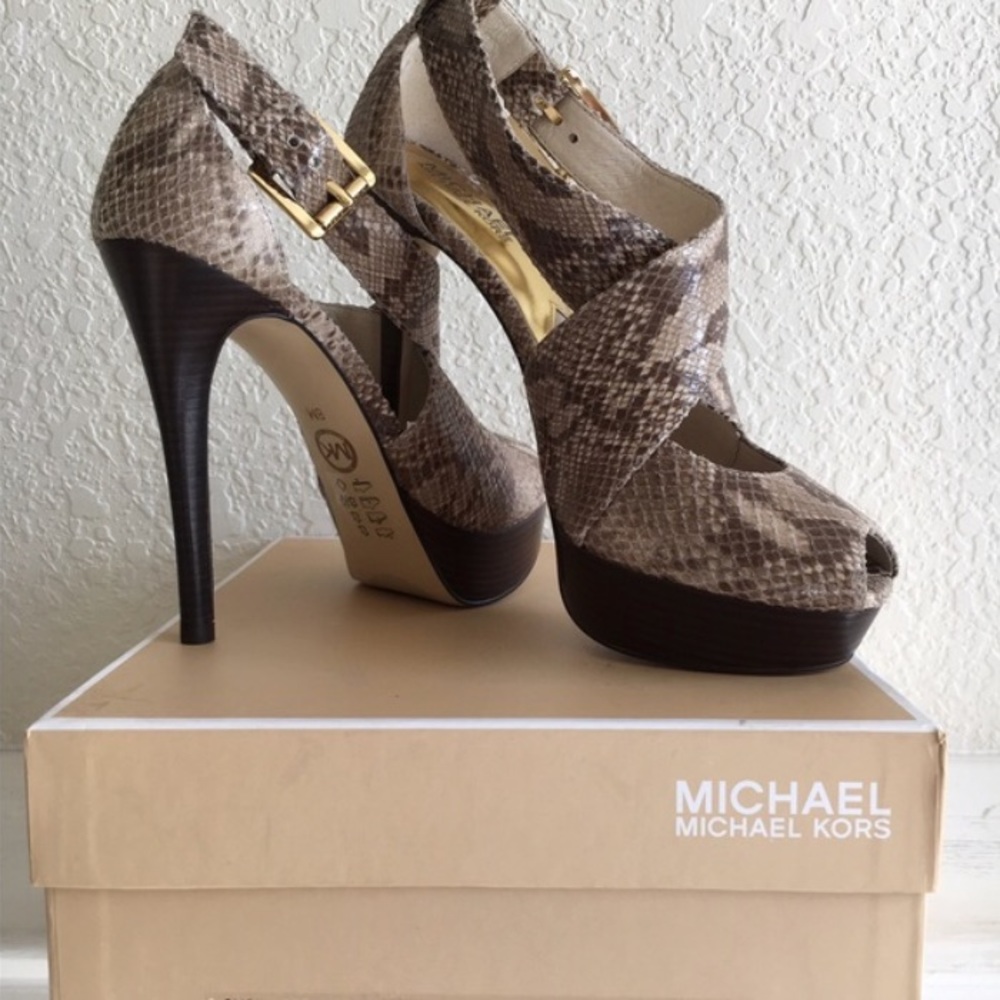Michael Kors snake skin shoe
